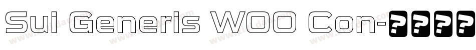 Sui Generis W00 Con字体转换